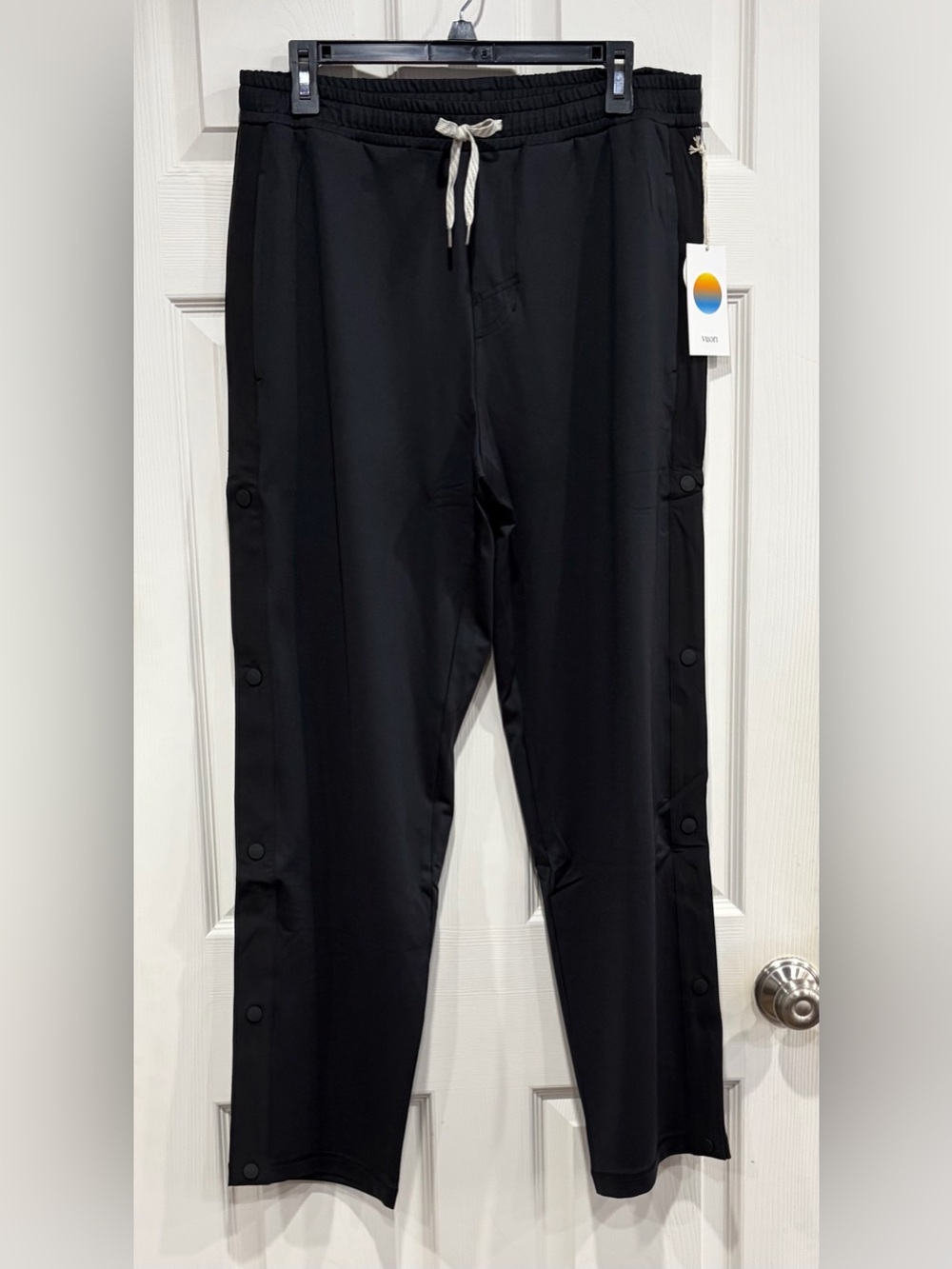Vuori Men's Medium Sunday Performance Warm Up Pant 30" Black NWT Ankle Length